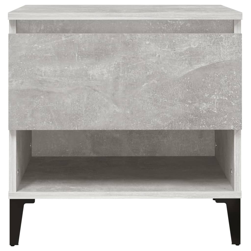 Mese laterale, 2 buc., gri beton, 50x46x50 cm, lemn compozit GartenMobel Dekor