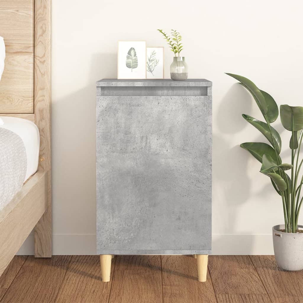 Noptieră, gri beton, 40x35x70 cm, lemn prelucrat GartenMobel Dekor