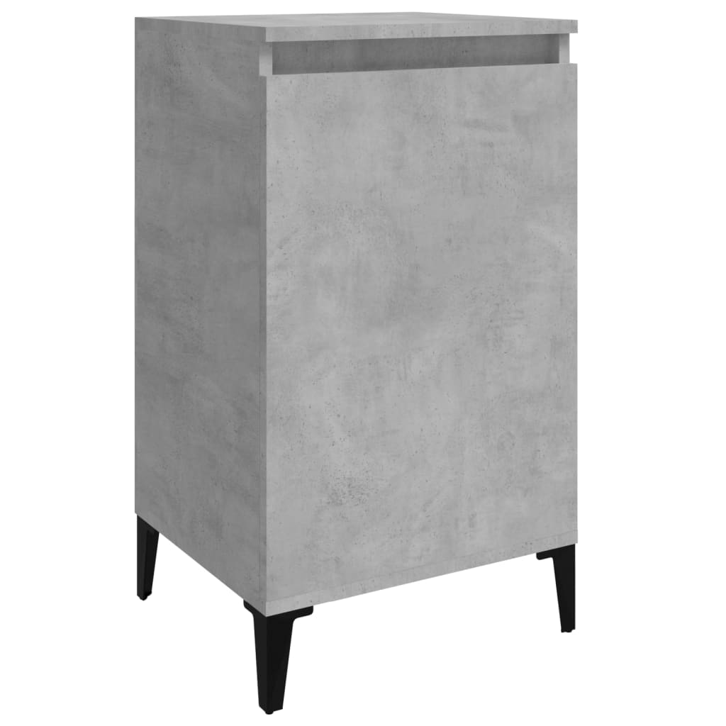 Noptieră, gri beton, 40x35x70 cm, lemn prelucrat GartenMobel Dekor