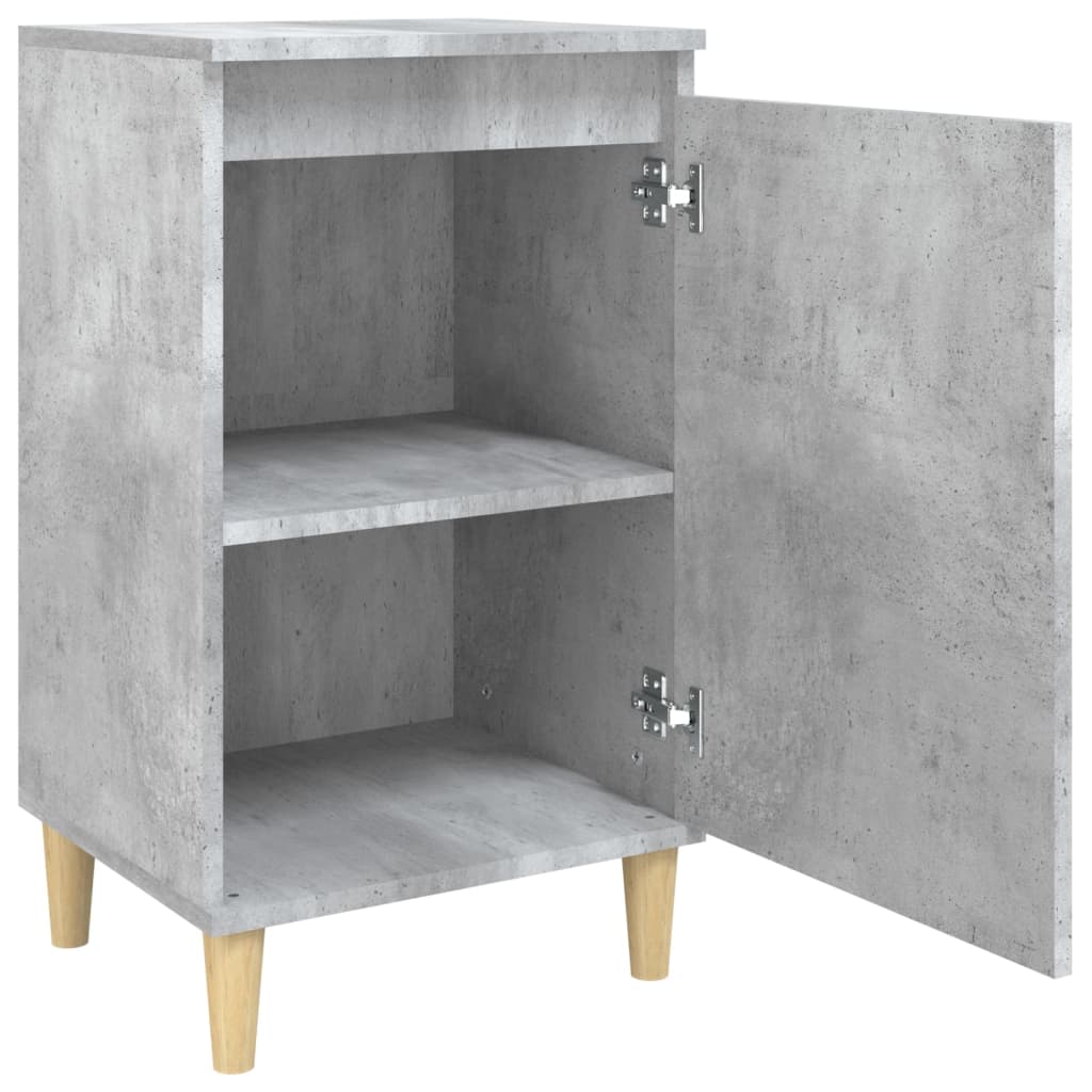 Noptieră, gri beton, 40x35x70 cm, lemn prelucrat GartenMobel Dekor