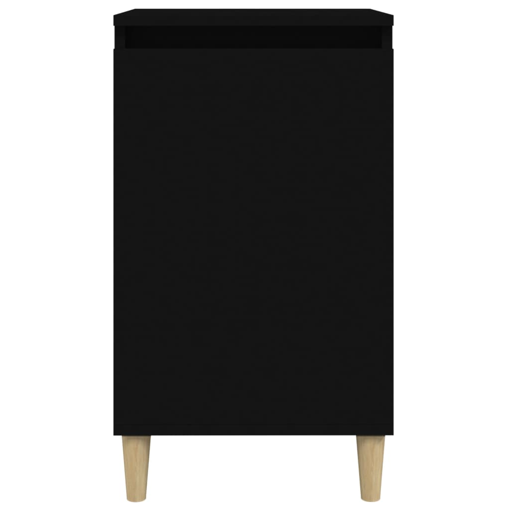 Noptieră, negru, 40x35x70 cm, lemn prelucrat GartenMobel Dekor