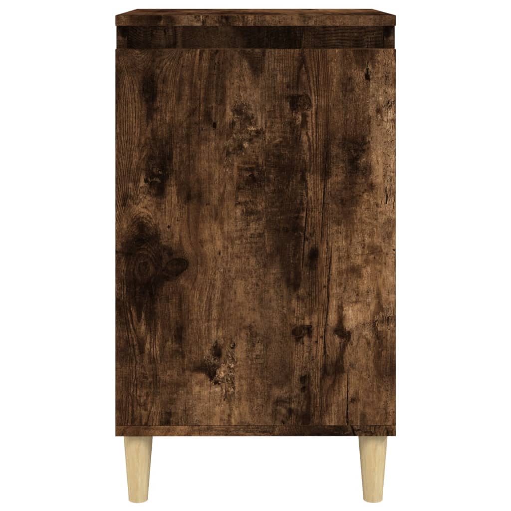 Noptiere, 2 buc., stejar afumat, 40x35x70 cm, lemn prelucrat GartenMobel Dekor