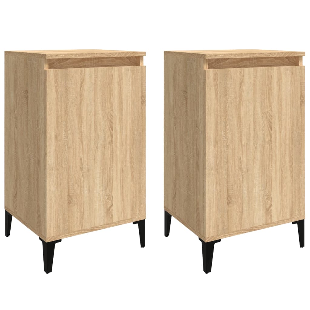 Noptiere, 2 buc., stejar sonoma, 40x35x70 cm, lemn prelucrat GartenMobel Dekor