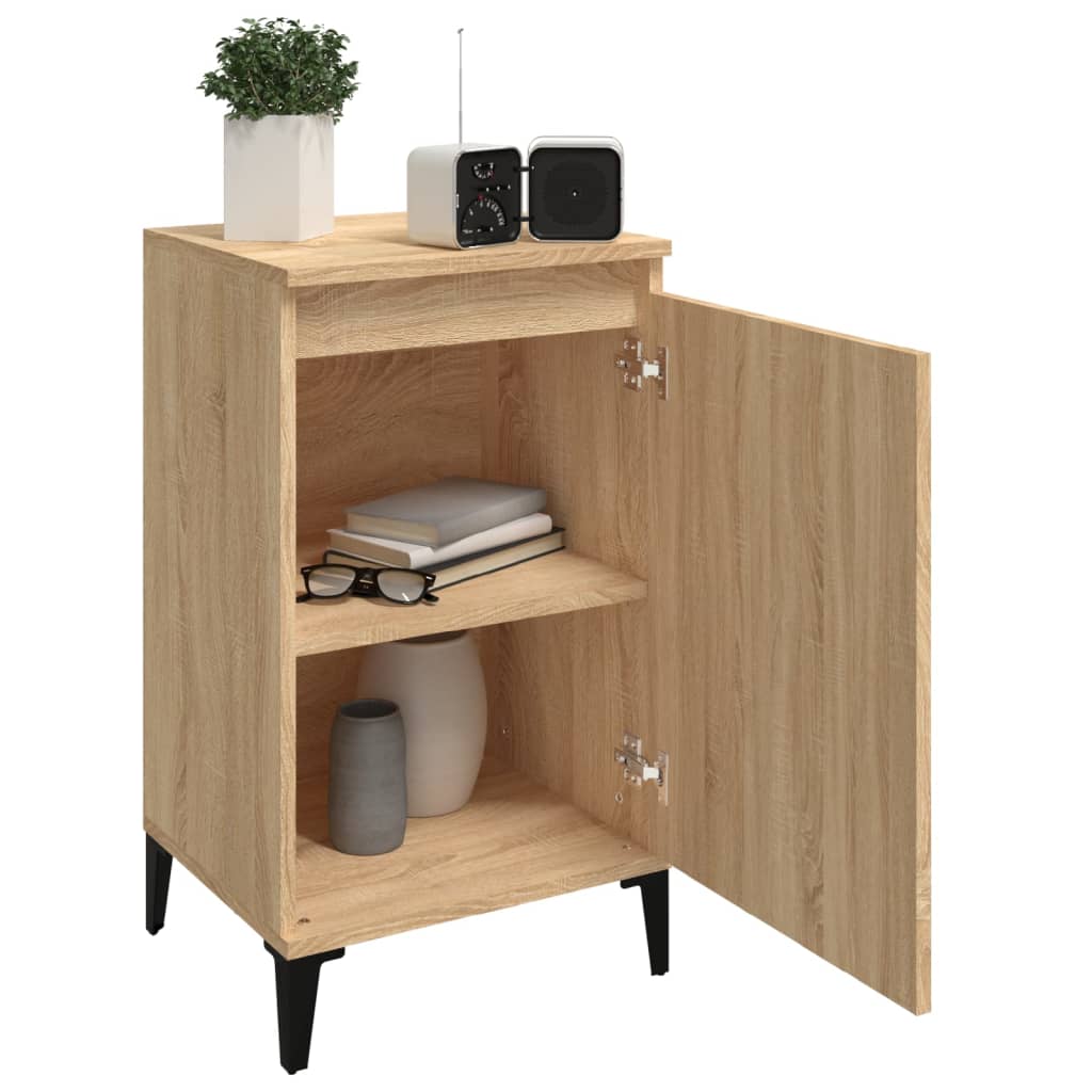 Noptiere, 2 buc., stejar sonoma, 40x35x70 cm, lemn prelucrat GartenMobel Dekor