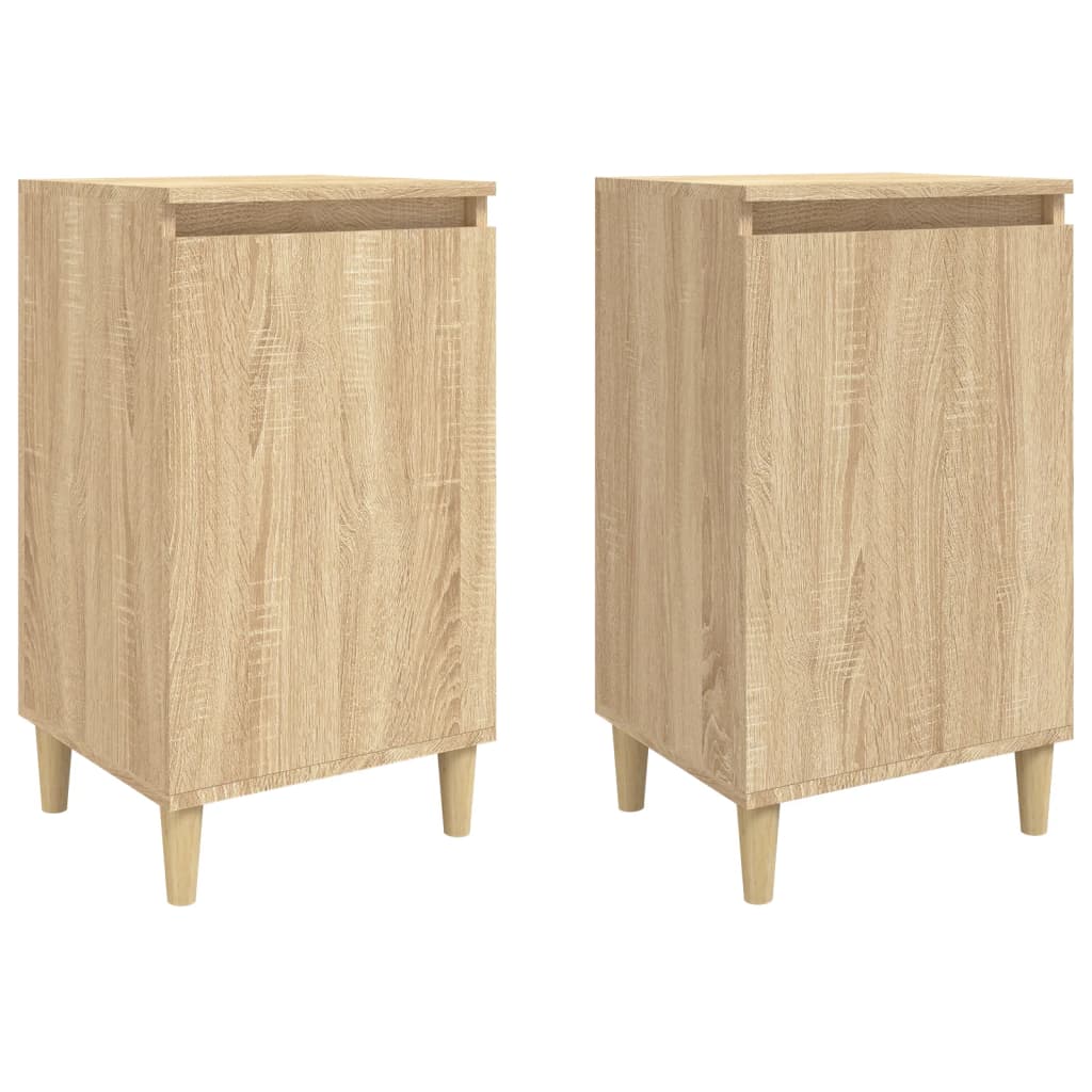 Noptiere, 2 buc., stejar sonoma, 40x35x70 cm, lemn prelucrat GartenMobel Dekor