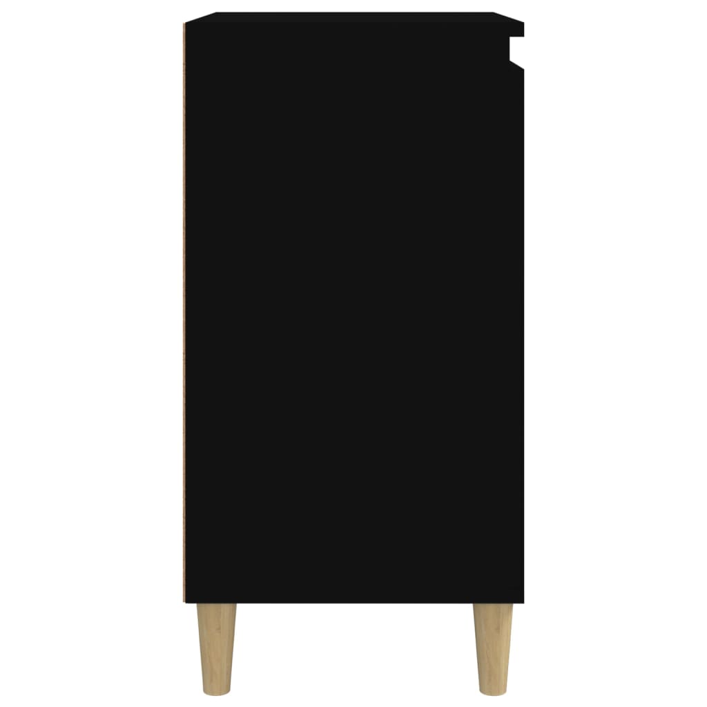 Noptiere, 2 buc, negru, 40x35x70 cm, lemn prelucrat GartenMobel Dekor