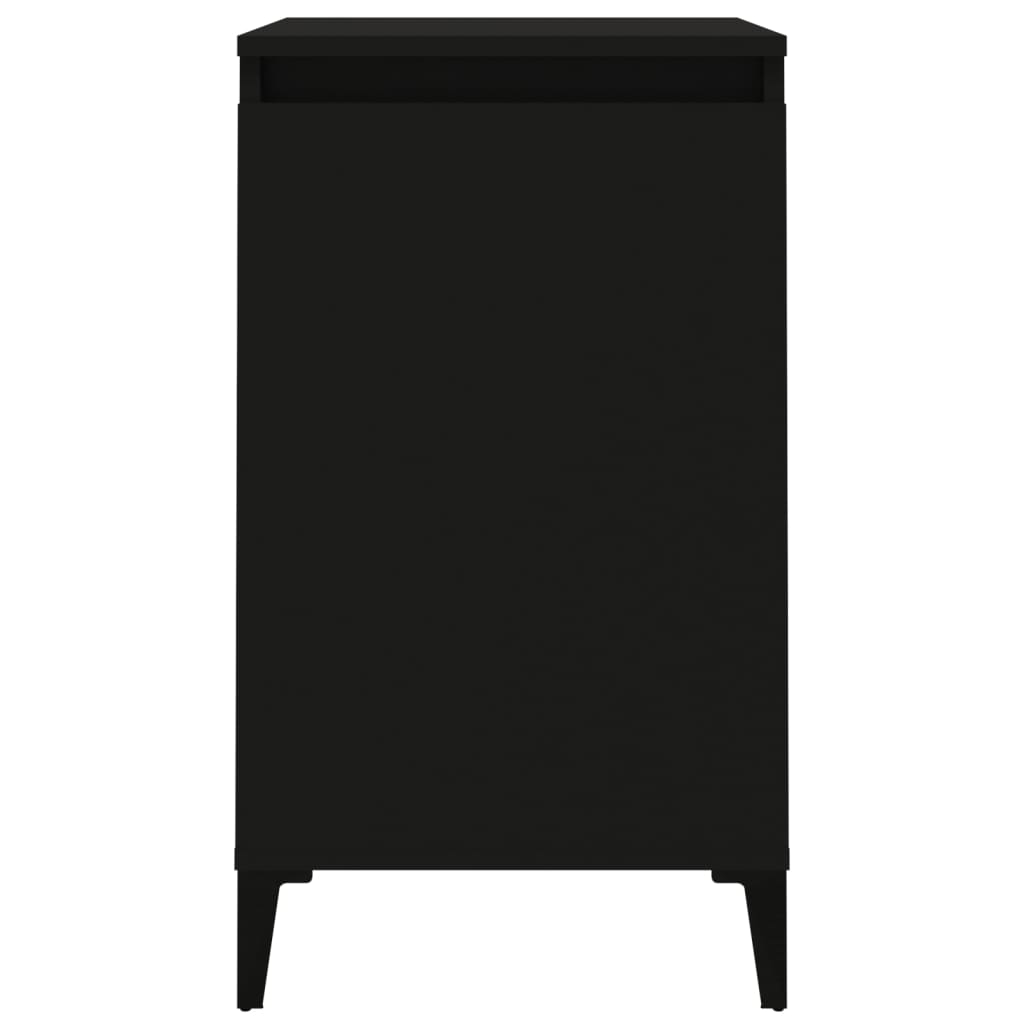 Noptiere, 2 buc, negru, 40x35x70 cm, lemn prelucrat GartenMobel Dekor