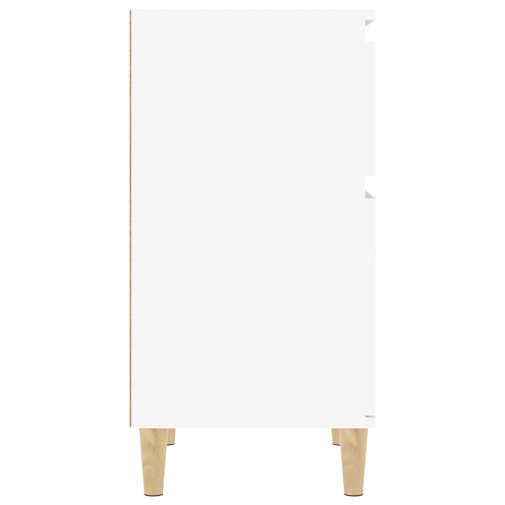 Noptiere, 2 buc., alb, 40x35x70 cm GartenMobel Dekor