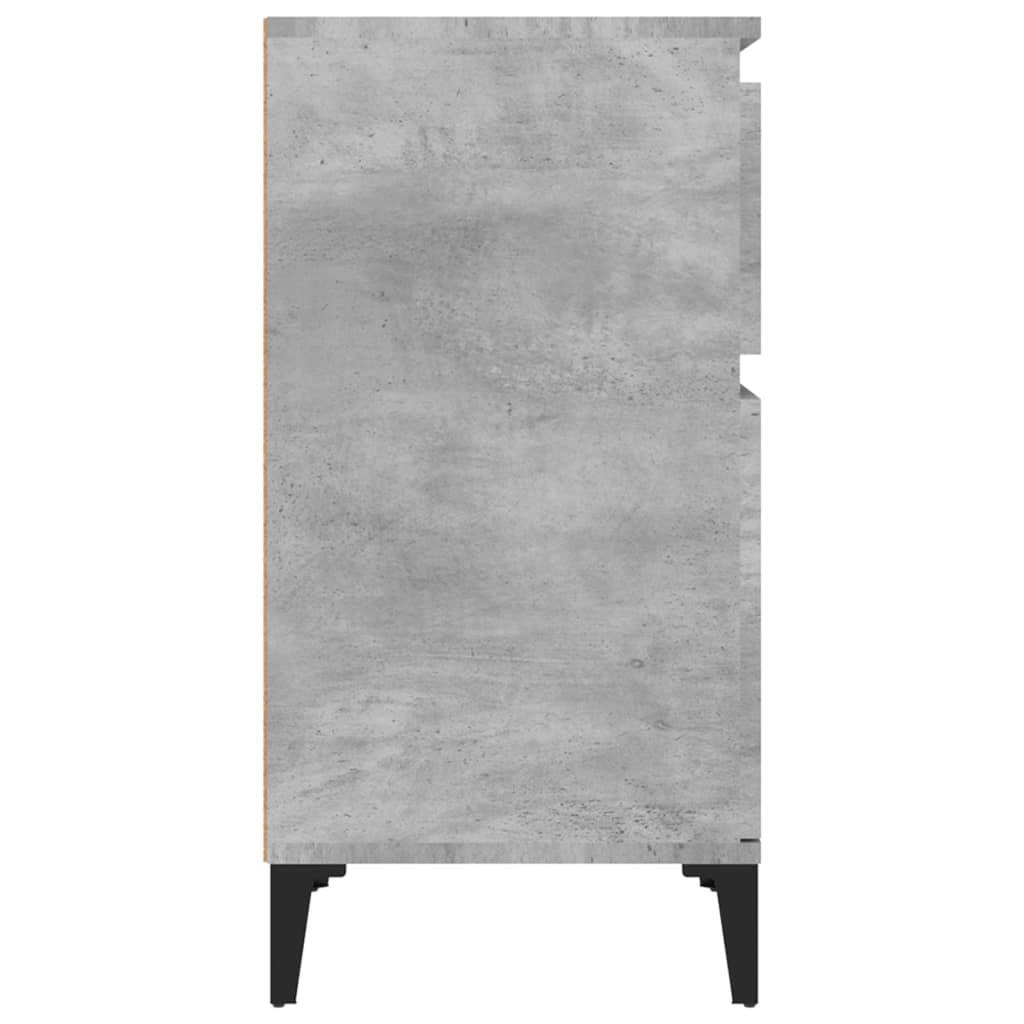 Noptiere, 2 buc., gri beton, 40x35x70 cm GartenMobel Dekor