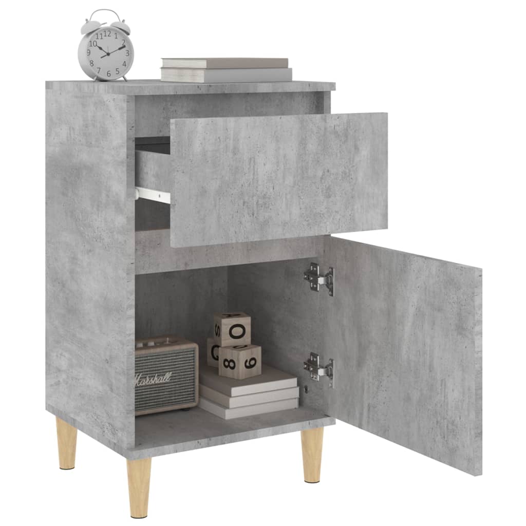 Noptiere, 2 buc., gri beton, 40x35x70 cm GartenMobel Dekor