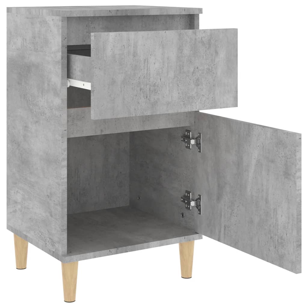 Noptiere, 2 buc., gri beton, 40x35x70 cm GartenMobel Dekor