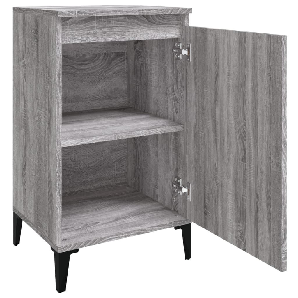 Noptiere, 2 buc., gri sonoma, 40x35x70 cm, lemn prelucrat GartenMobel Dekor
