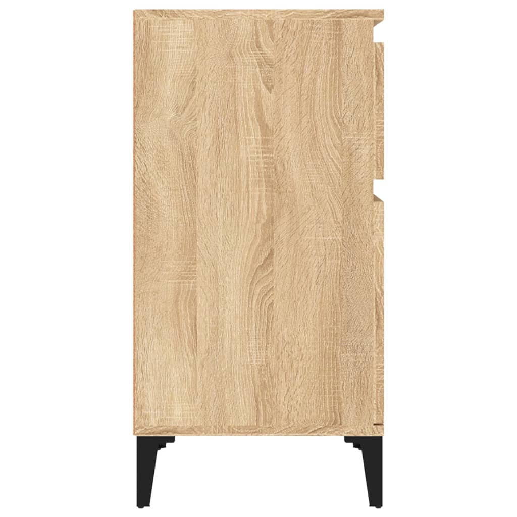 Noptiere, 2 buc., stejar sonoma, 40x35x70 cm, lemn prelucrat GartenMobel Dekor