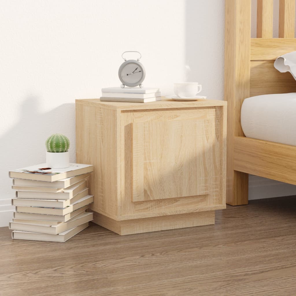 Noptiere, 2 buc., stejar sonoma, 44x35x45 cm, lemn prelucrat GartenMobel Dekor