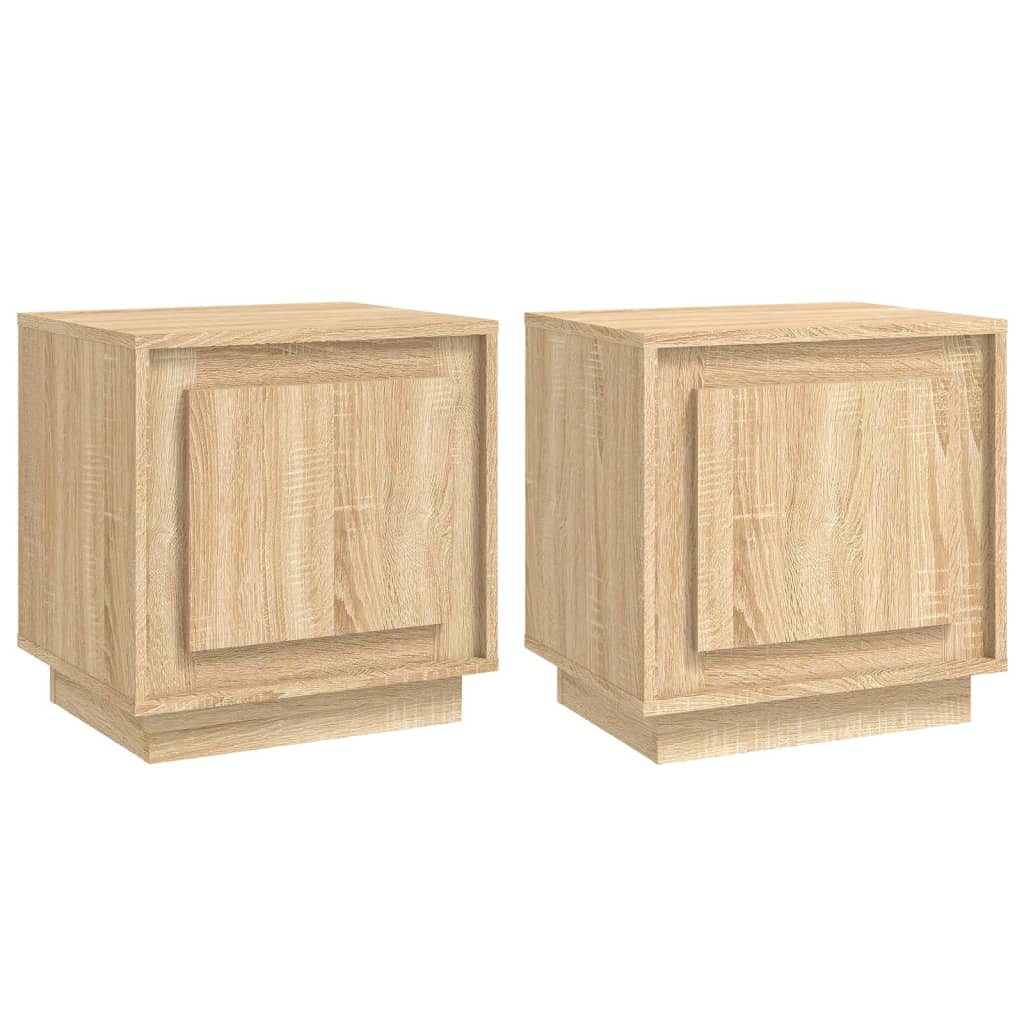 Noptiere, 2 buc., stejar sonoma, 44x35x45 cm, lemn prelucrat GartenMobel Dekor