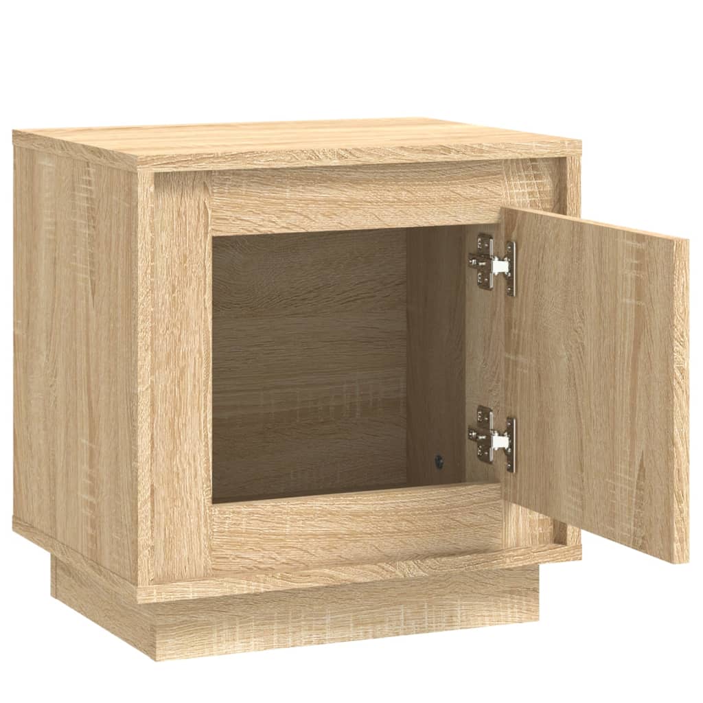 Noptiere, 2 buc., stejar sonoma, 44x35x45 cm, lemn prelucrat GartenMobel Dekor