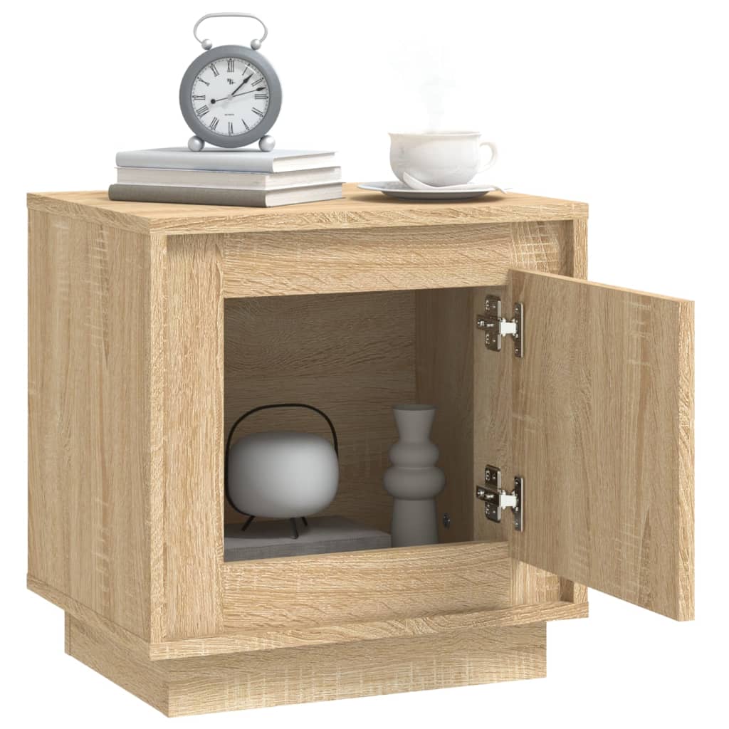 Noptiere, 2 buc., stejar sonoma, 44x35x45 cm, lemn prelucrat GartenMobel Dekor