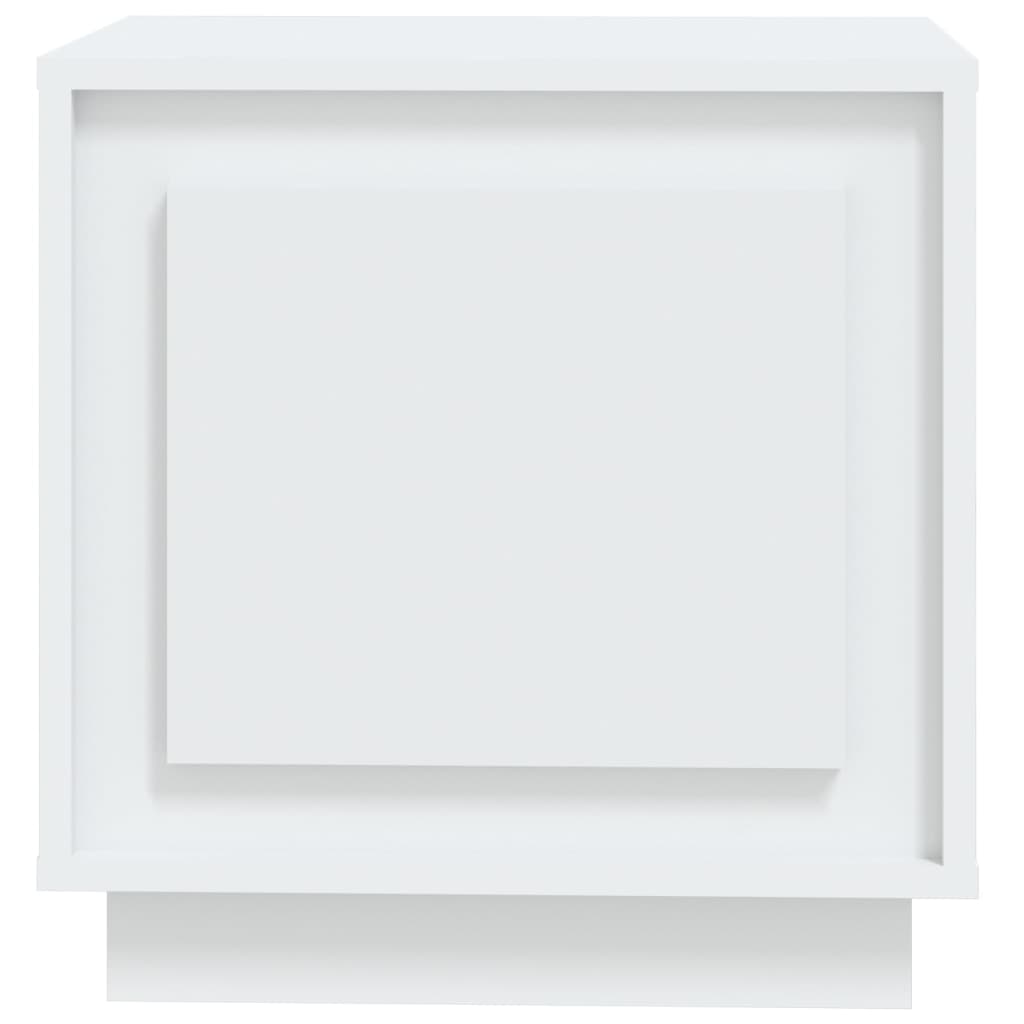 Noptiere, 2 buc, alb, 44x35x45 cm, lemn prelucrat GartenMobel Dekor