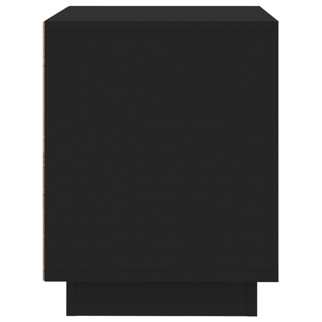 Noptiere, 2 buc, negru, 44x35x45 cm, lemn prelucrat GartenMobel Dekor