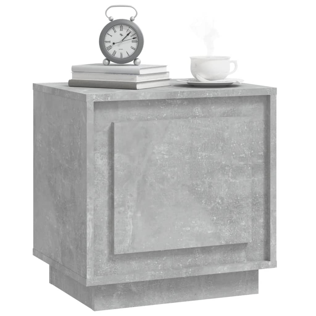 Noptieră, gri beton, 44x35x45 cm, lemn prelucrat GartenMobel Dekor
