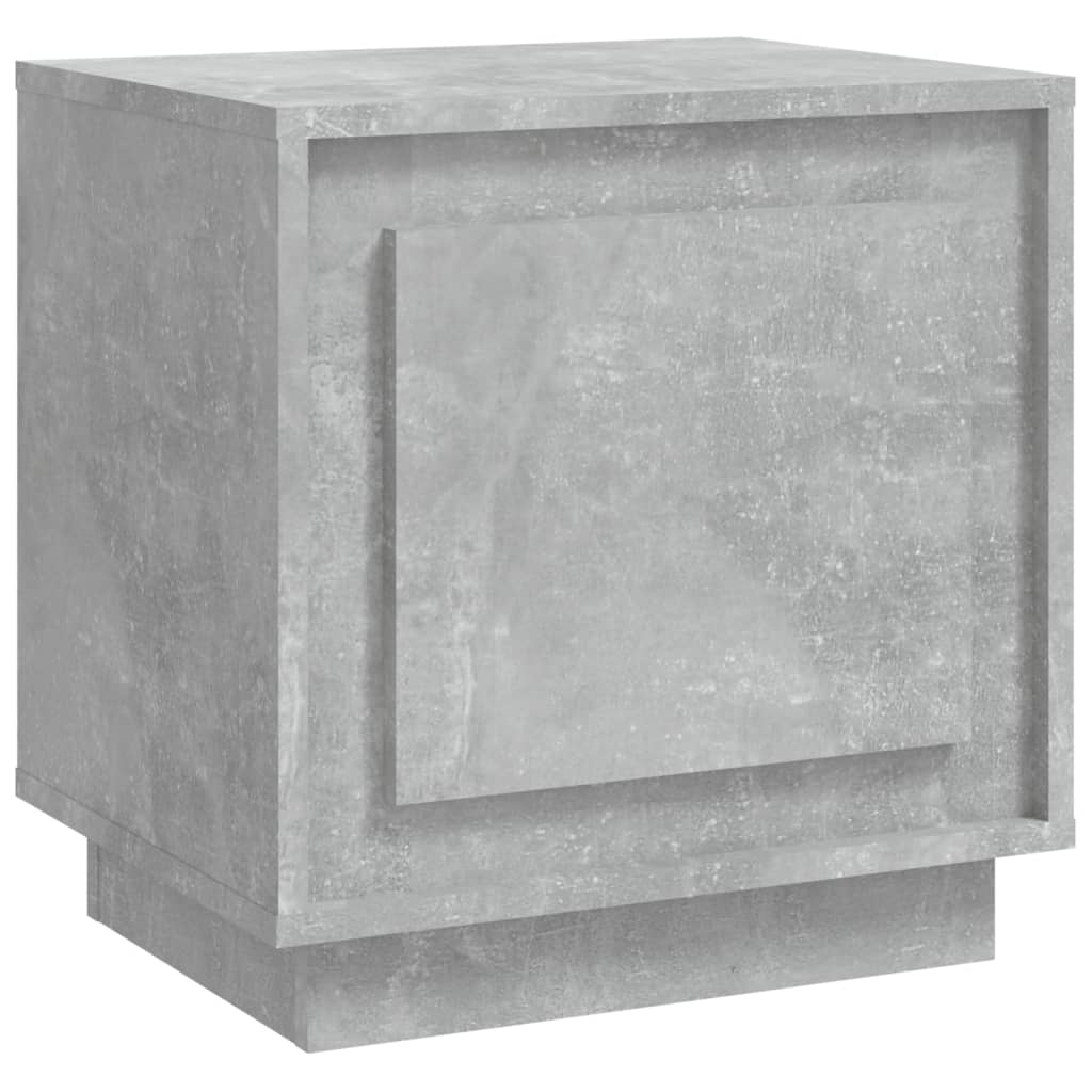 Noptieră, gri beton, 44x35x45 cm, lemn prelucrat GartenMobel Dekor