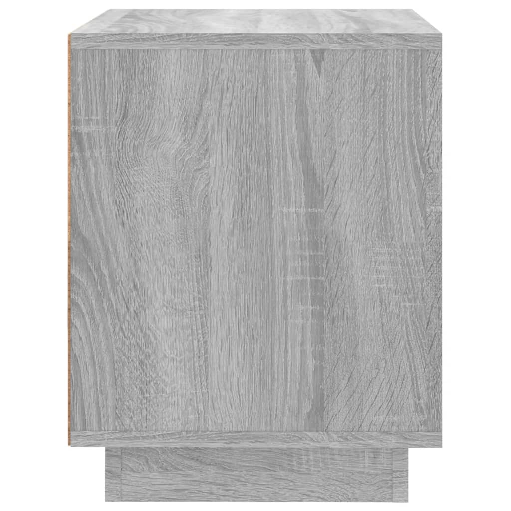 Noptieră, gri sonoma, 44x35x45 cm, lemn prelucrat GartenMobel Dekor