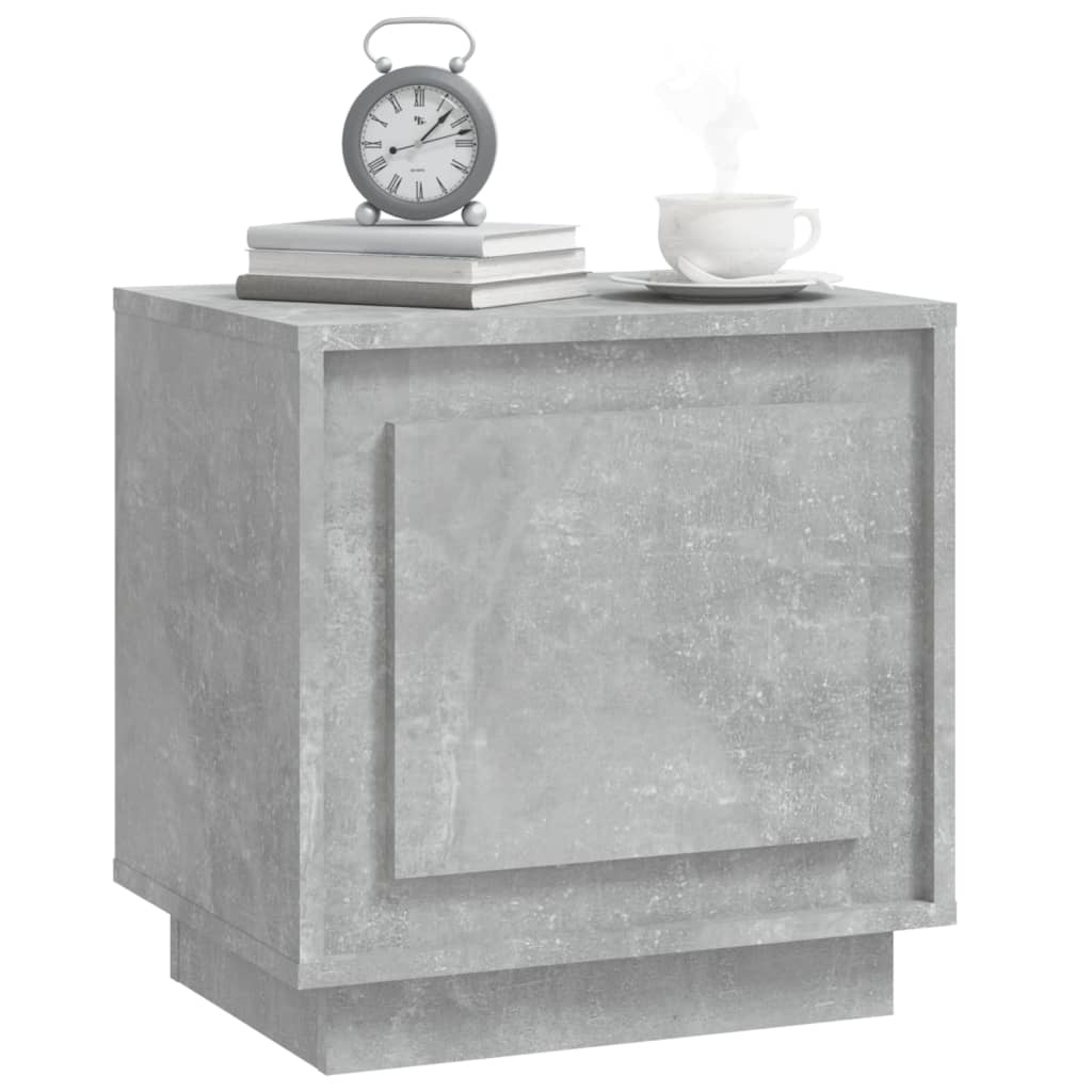 Noptiere, 2 buc., gri beton, 44x35x45 cm, lemn prelucrat GartenMobel Dekor