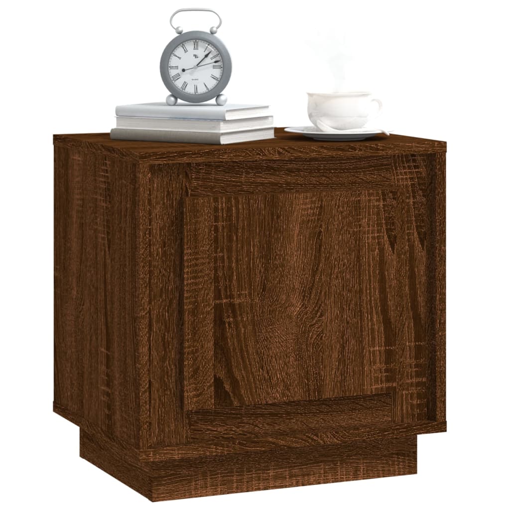 Noptiere, 2 buc., stejar maro, 44x35x45 cm, lemn prelucrat GartenMobel Dekor