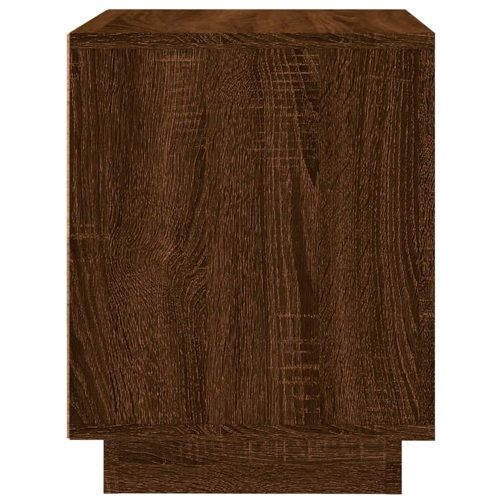 Noptiere, 2 buc., stejar maro, 44x35x45 cm, lemn prelucrat GartenMobel Dekor