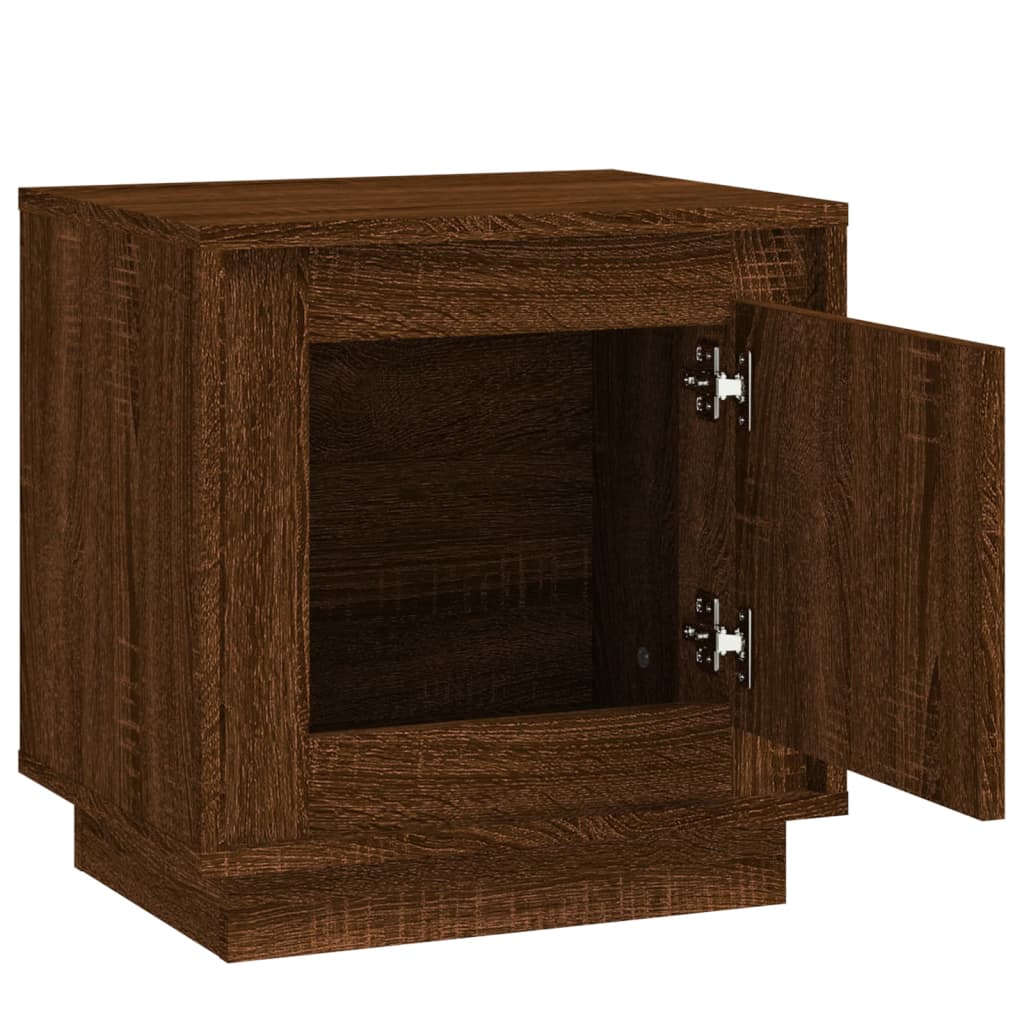 Noptiere, 2 buc., stejar maro, 44x35x45 cm, lemn prelucrat GartenMobel Dekor