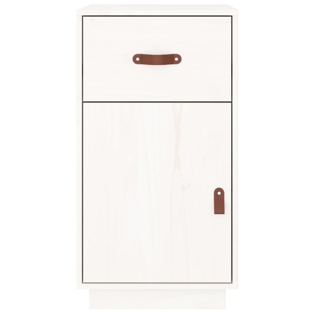 Dulap de birou, alb, 40x50x75 cm, lemn masiv de pin GartenMobel Dekor