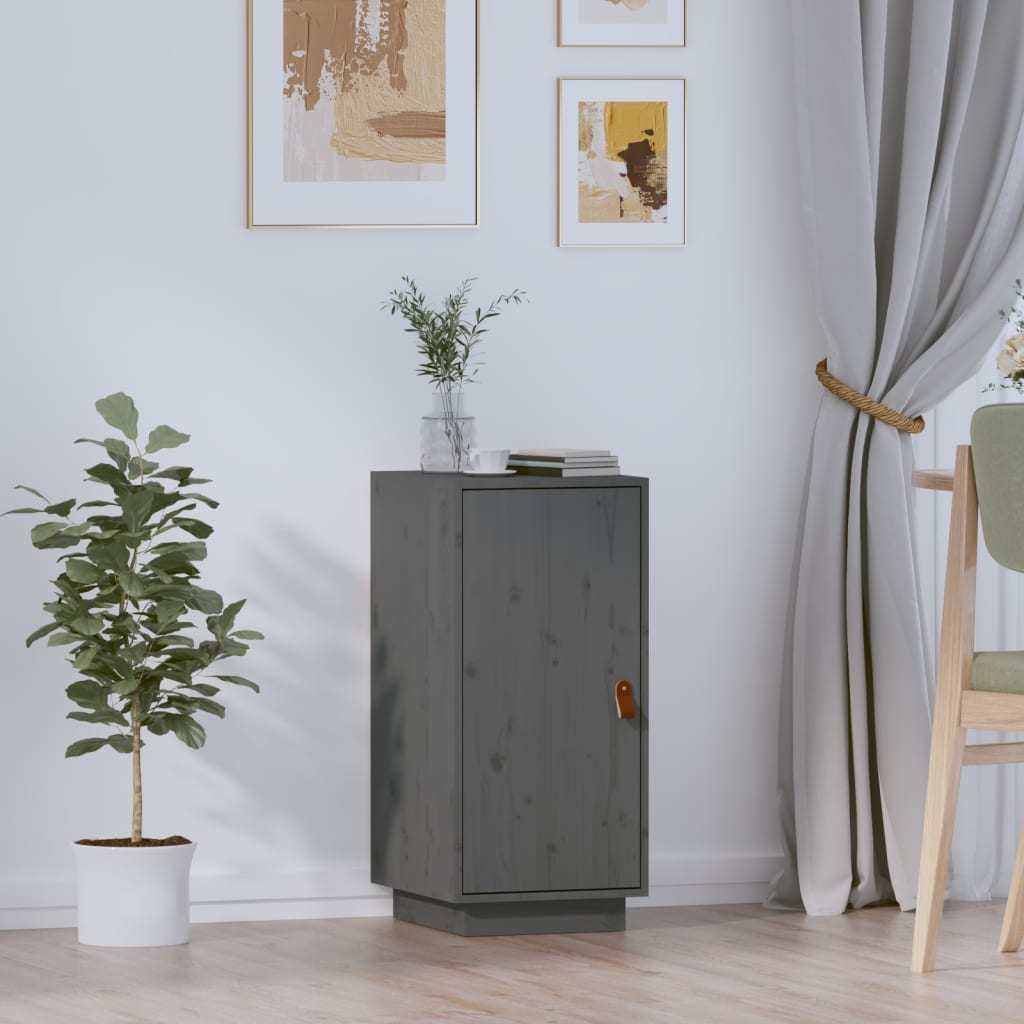 Servantă, gri, 34x40x75 cm, lemn masiv de pin GartenMobel Dekor