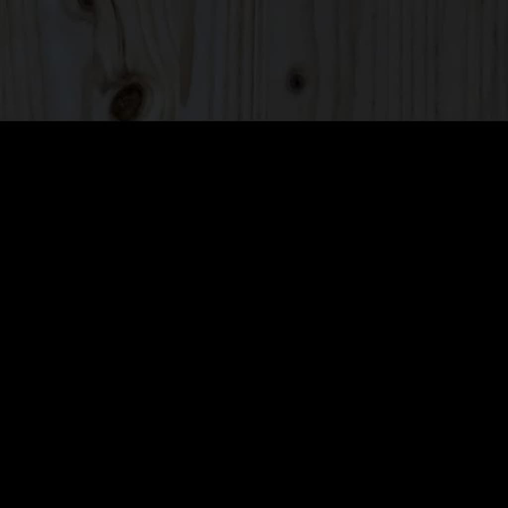 Pat de zi, negru, 90x190 cm, lemn masiv de pin GartenMobel Dekor