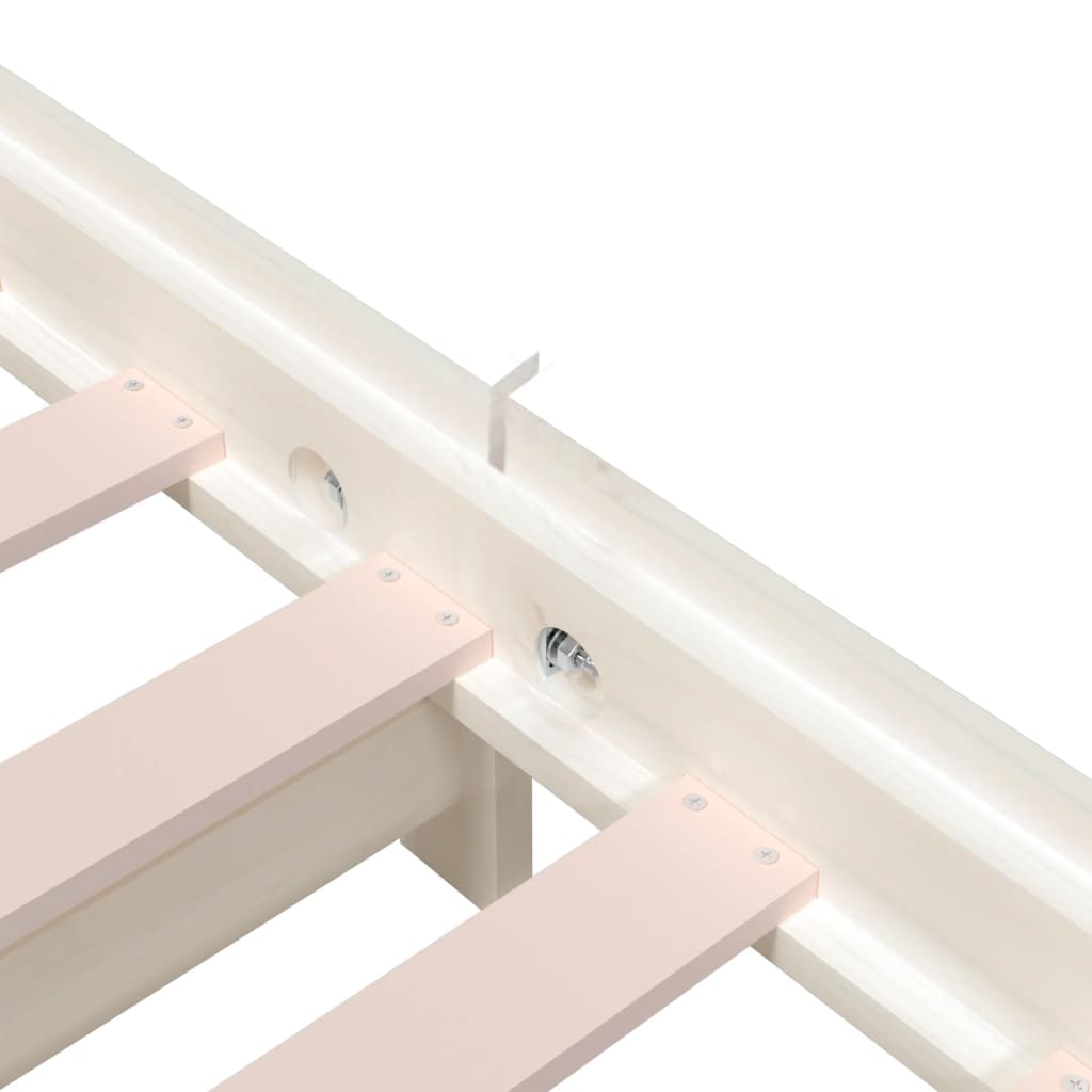 Pat stivuibil, alb, 80x200 cm, lemn masiv de pin GartenMobel Dekor