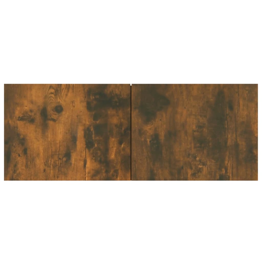 Comode TV, 2 buc., stejar fumuriu, 80x30x30 cm, lemn prelucrat GartenMobel Dekor