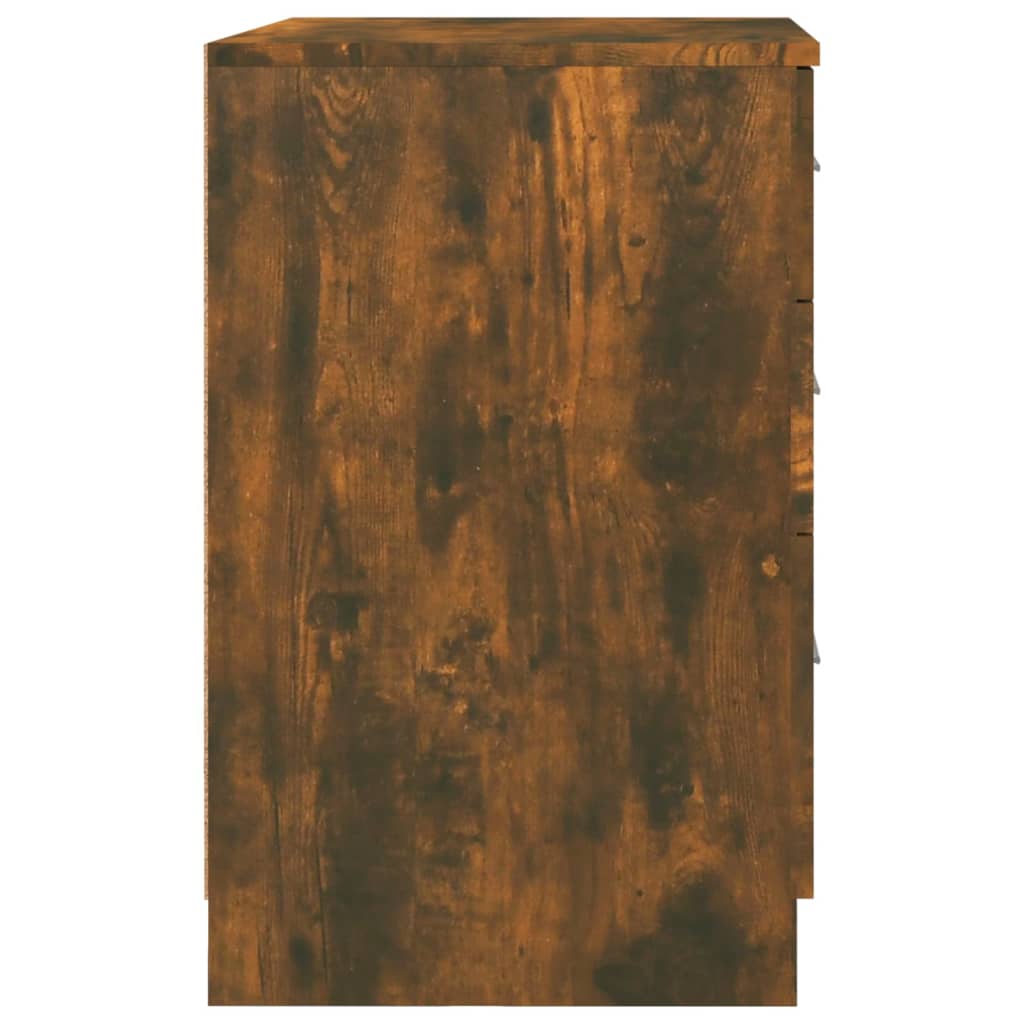 Noptieră, stejar fumuriu, 40x40x63 cm, lemn prelucrat GartenMobel Dekor