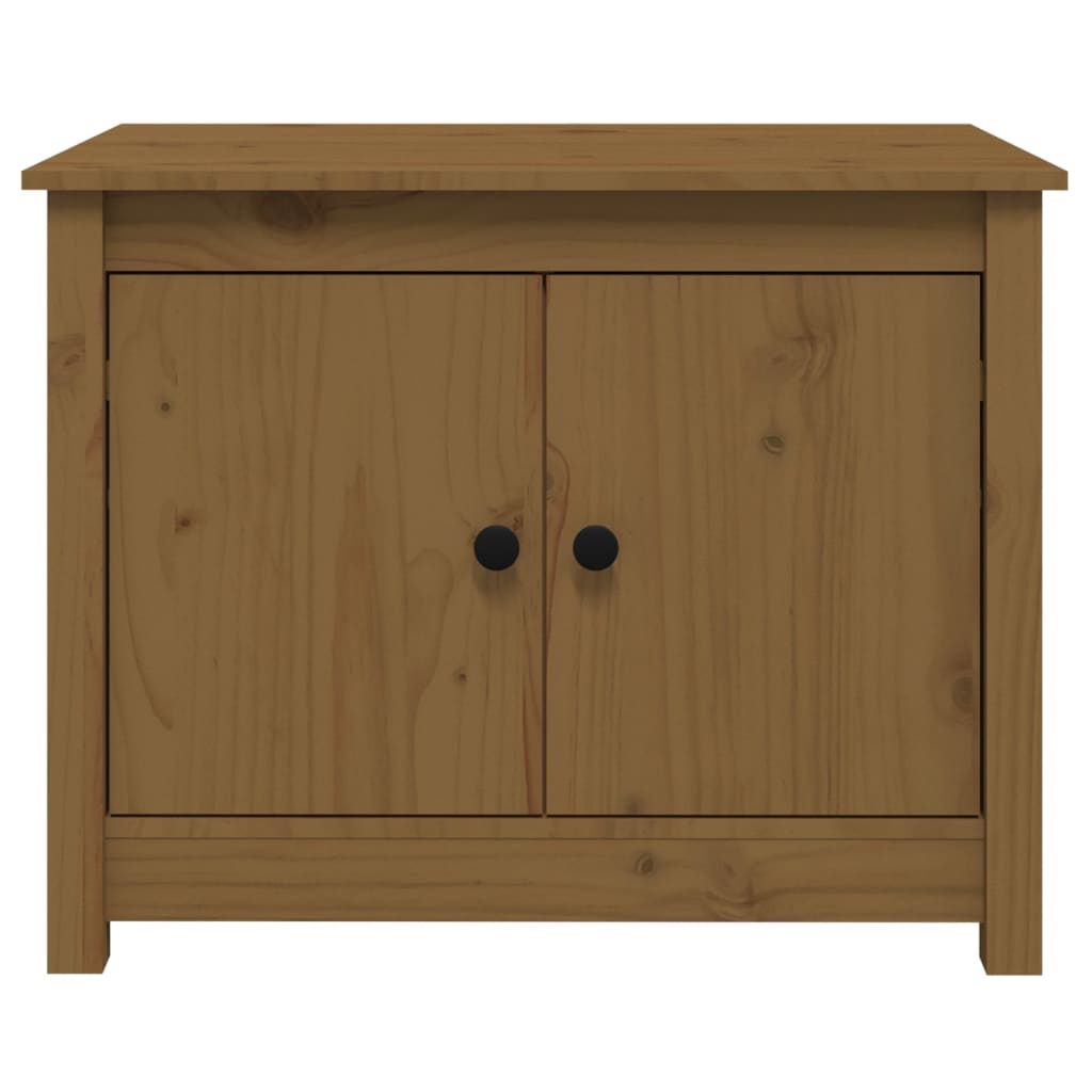 Măsuță de cafea, maro miere, 71x49x55 cm, lemn masiv de pin GartenMobel Dekor