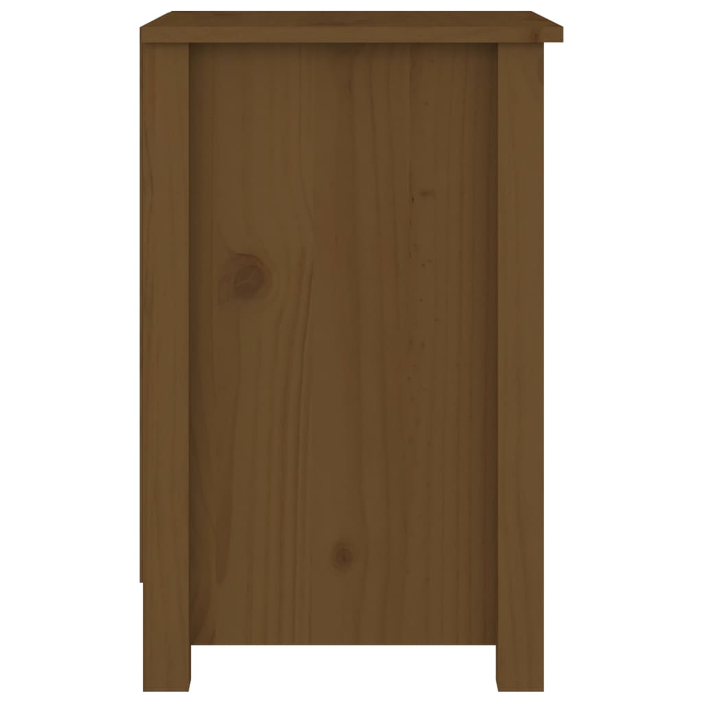 Noptiere, 2 buc, maro miere, 40x35x55 cm, lemn masiv de pin GartenMobel Dekor