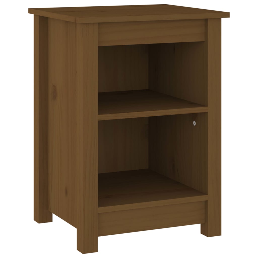 Noptiere, 2 buc, maro miere, 40x35x55 cm, lemn masiv de pin GartenMobel Dekor