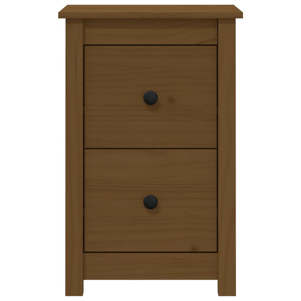 Noptiere, 2 buc, maro miere, 40x35x61,5 cm, lemn masiv de pin GartenMobel Dekor