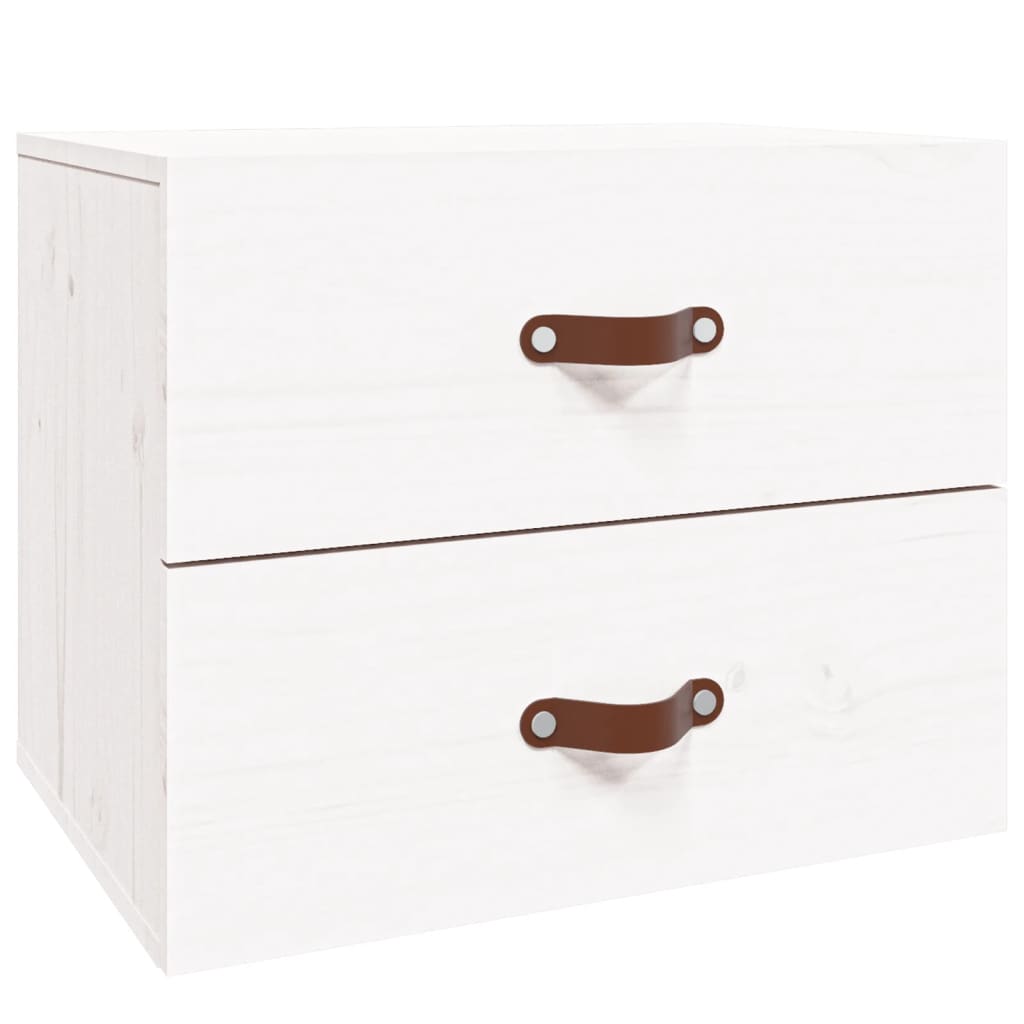Noptiere de perete, 2 buc., alb, 50x36x40 cm GartenMobel Dekor