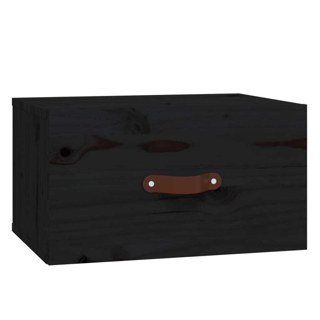 Noptiere de perete, 2 buc., negru, 40x29,5x22 cm GartenMobel Dekor