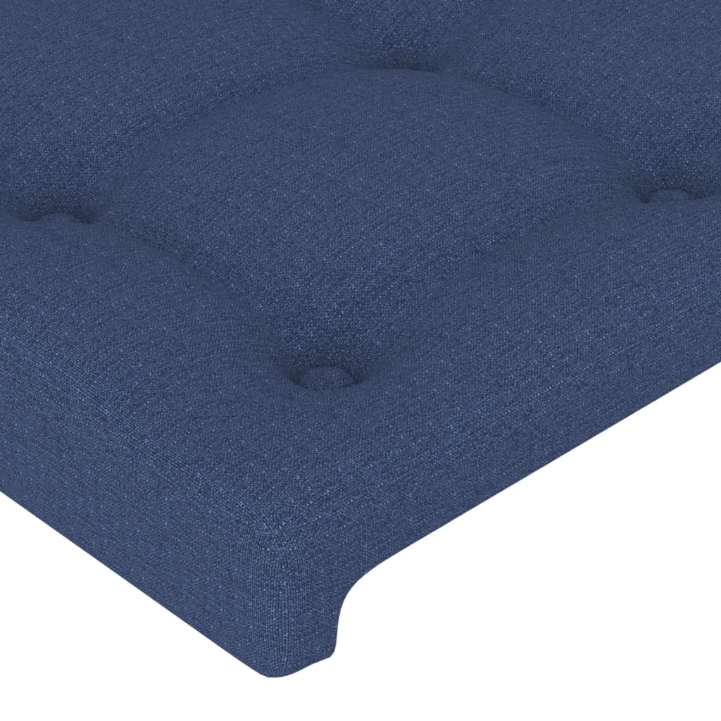 Tăblii de pat, 4 buc, albastru, 90x5x78/88 cm, textil GartenMobel Dekor