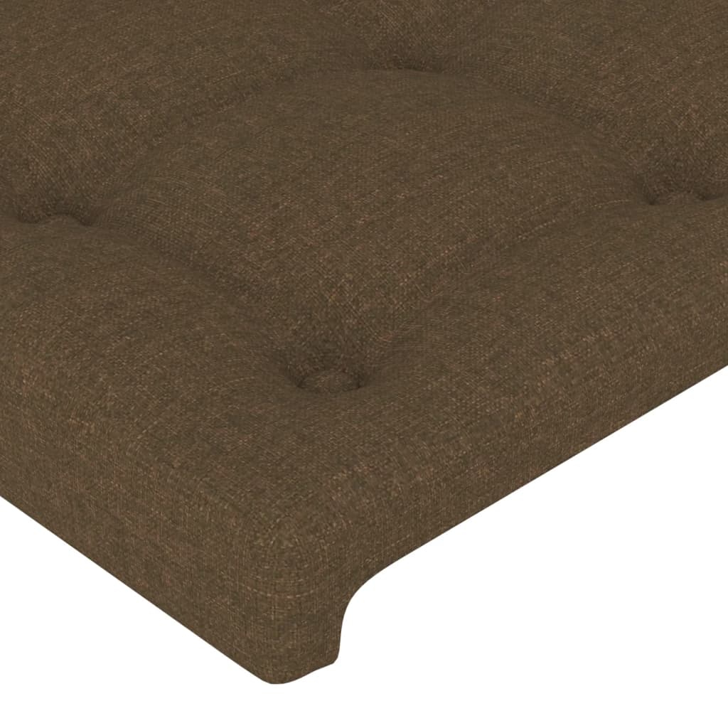 Tăblii de pat, 4 buc, maro închis, 72x5x78/88 cm, textil GartenMobel Dekor