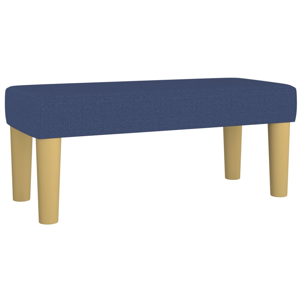 Pat box spring cu saltea, albastru, 90x190 cm, textil GartenMobel Dekor