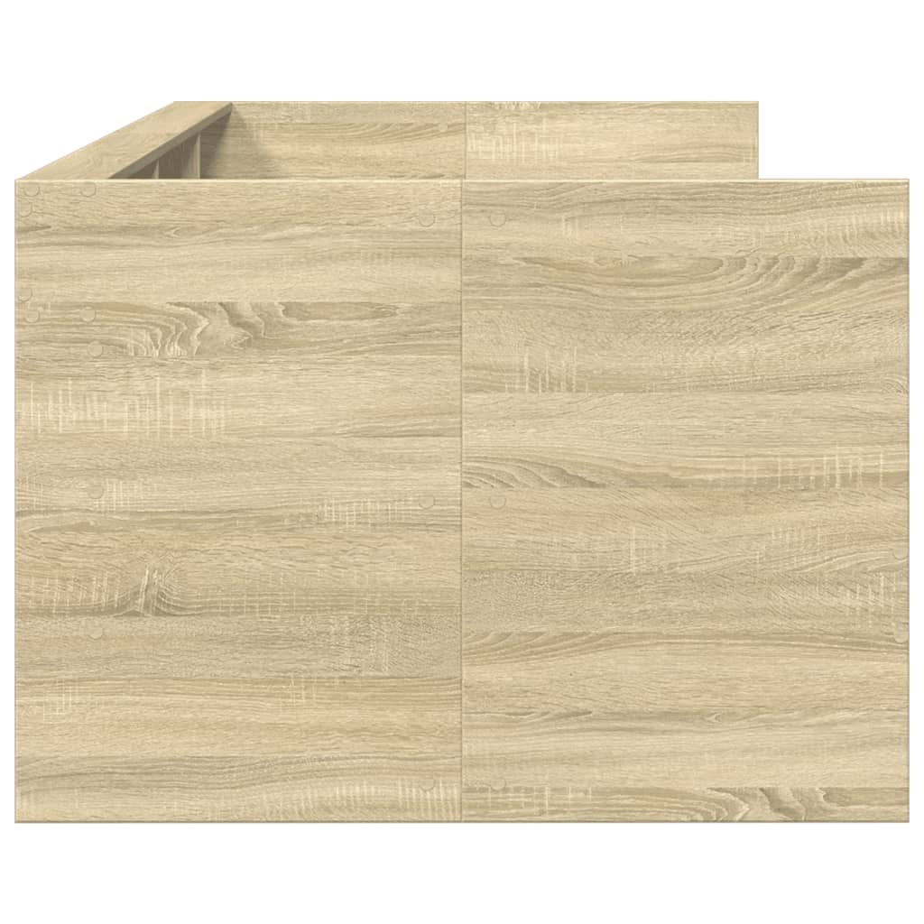Cadru pat cu sertare, stejar sonoma, 75x190 cm lemn prelucrat GartenMobel Dekor