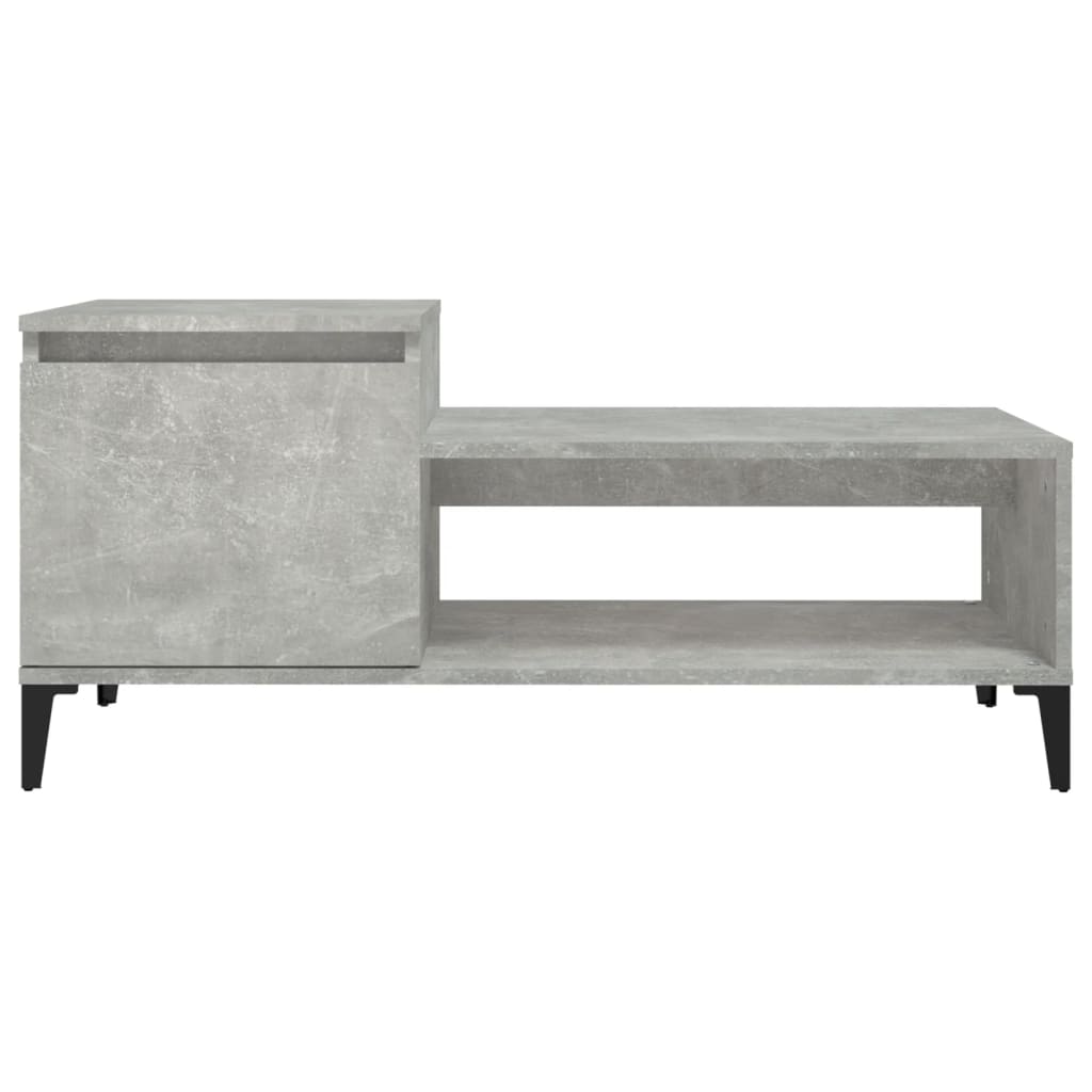 Măsuță de cafea, gri beton, 100x50x45 cm, lemn prelucrat GartenMobel Dekor