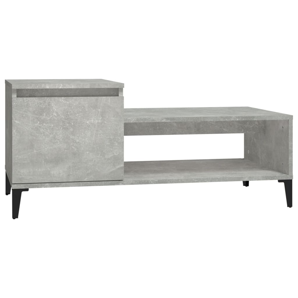 Măsuță de cafea, gri beton, 100x50x45 cm, lemn prelucrat GartenMobel Dekor