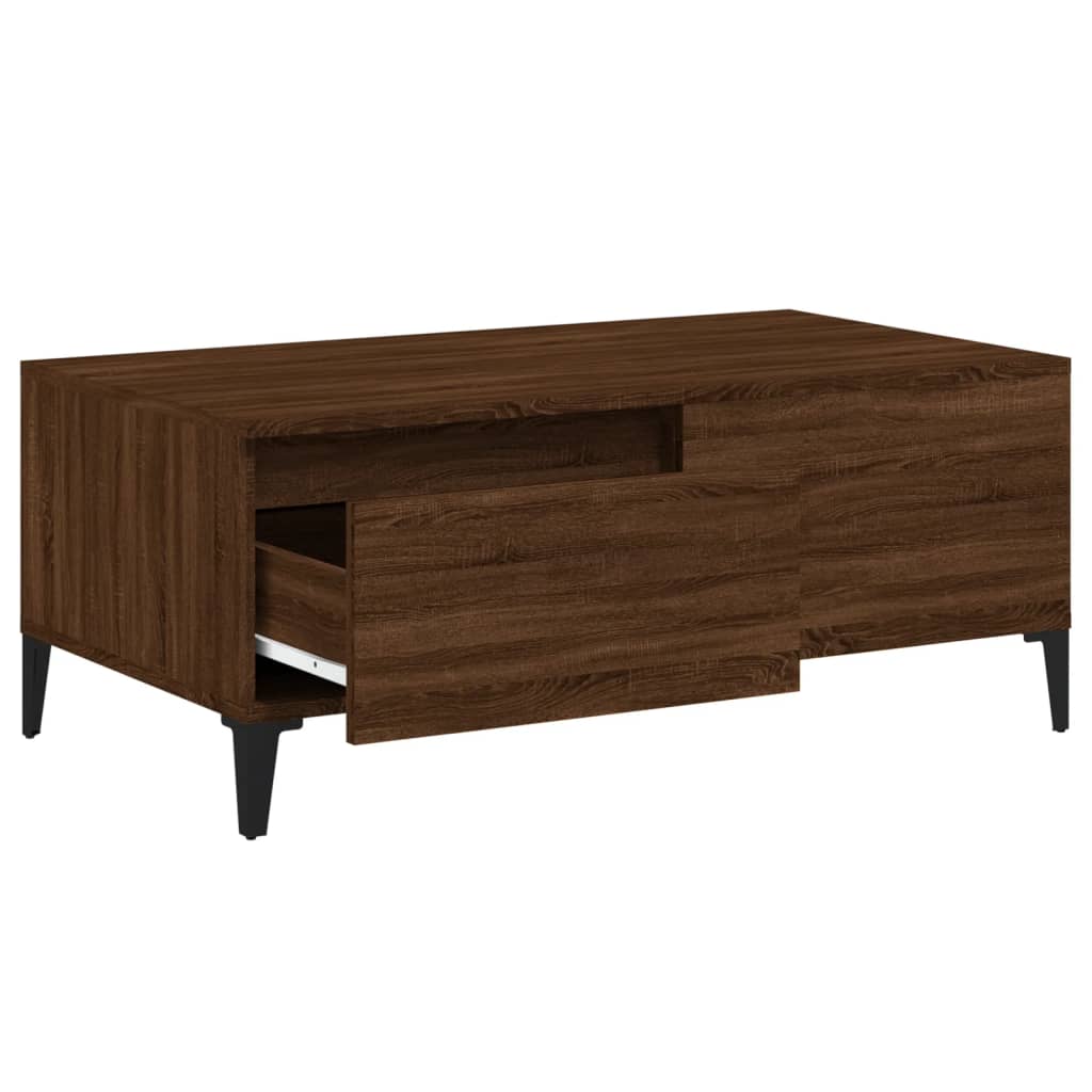 Măsuță de cafea, stejar maro, 90x50x36,5 cm, lemn prelucrat GartenMobel Dekor