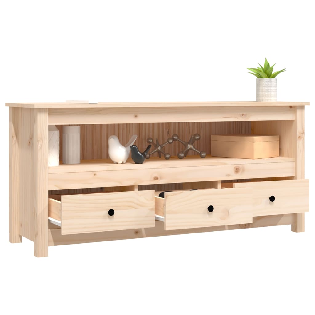 Comodă TV, 114x35x52 cm, lemn masiv de pin GartenMobel Dekor